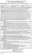 Wc - 123 Form Report Of Occupational Injury Instructions