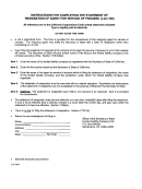 Instructions For Completing The Statement Of Resignation Of Agent For Service Of Process (llc-100)