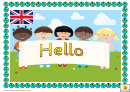 Greetings Cassroom Poster Template