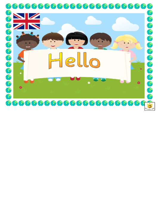 Greetings Cassroom Poster Template Printable pdf