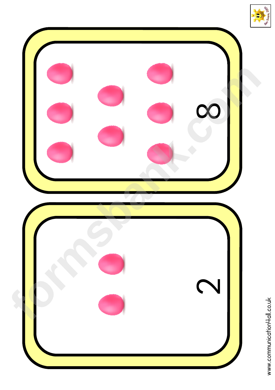 Eggs Number Chart - 0-10