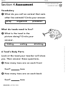 Section 4 Assessment Toads Biology Worksheet
