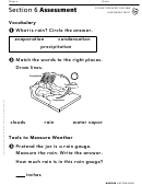 Section 6 Assessment Rain Geography Worksheet