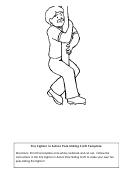 Coloring Sheet - Fire Fighter
