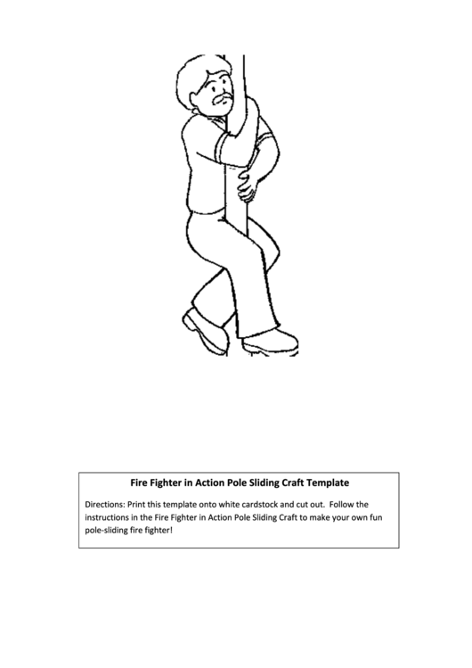 Coloring Sheet - Fire Fighter Printable pdf