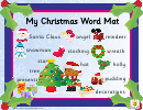 My Christmas Word Mat 1