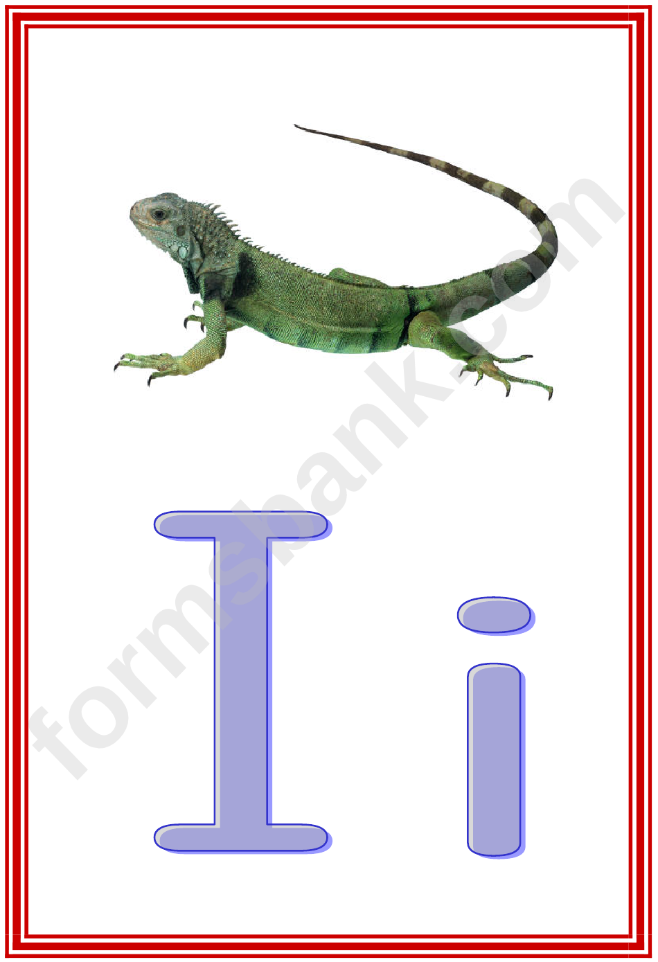 Photo Alphabet Frieze Card Template