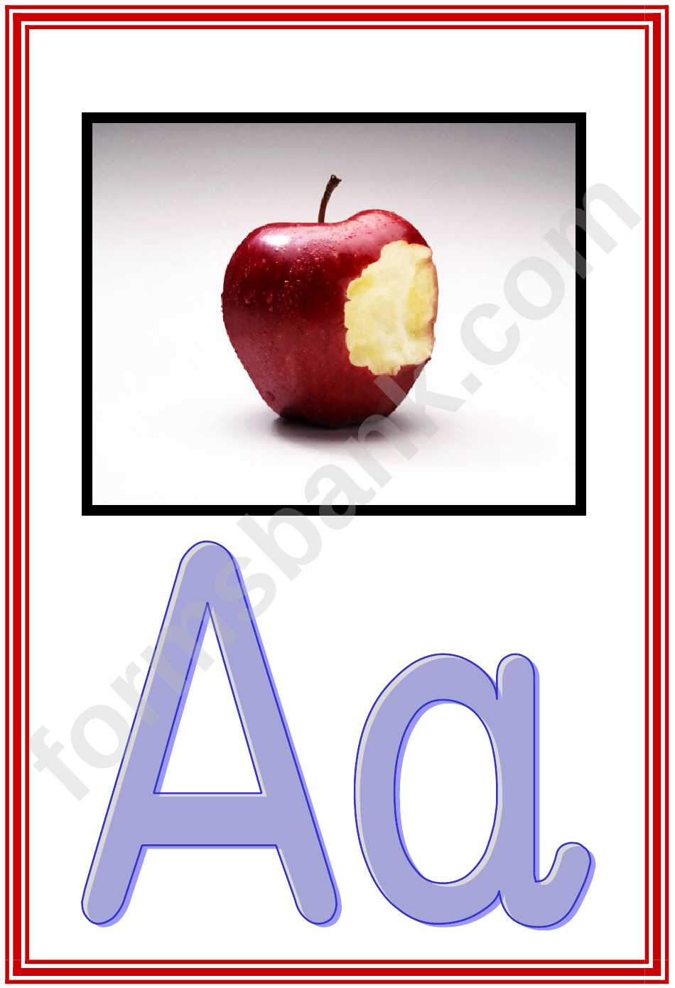 Photo Alphabet Frieze Card Template