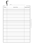 Books Chart - Diary Of A Wimpy Kid