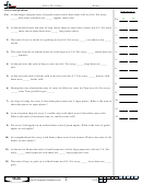 Ratio Wording Math Worksheet - With Answers