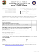 Rer And Tax Collector Utility User Tax Monthly Computation Form - County Of Los Angeles Treasurer And Tax Collector