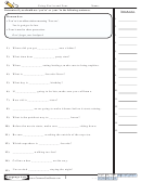 Using You're And Your Language Arts Worksheet - With Answers