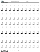 Subtraction Drills (9s) - Subtraction Worksheet With Answers Printable pdf