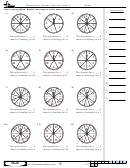 Determining Spinner Percent Chance - Percentage Worksheet With Answers Printable pdf