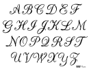 Calligraphy Letters Template