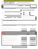 Form Il-990-t-x - Amended Exempt Organization Income And Replacement Tax Return - 2014