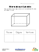 3 Dimensional Shapes Worksheet - Cuboid