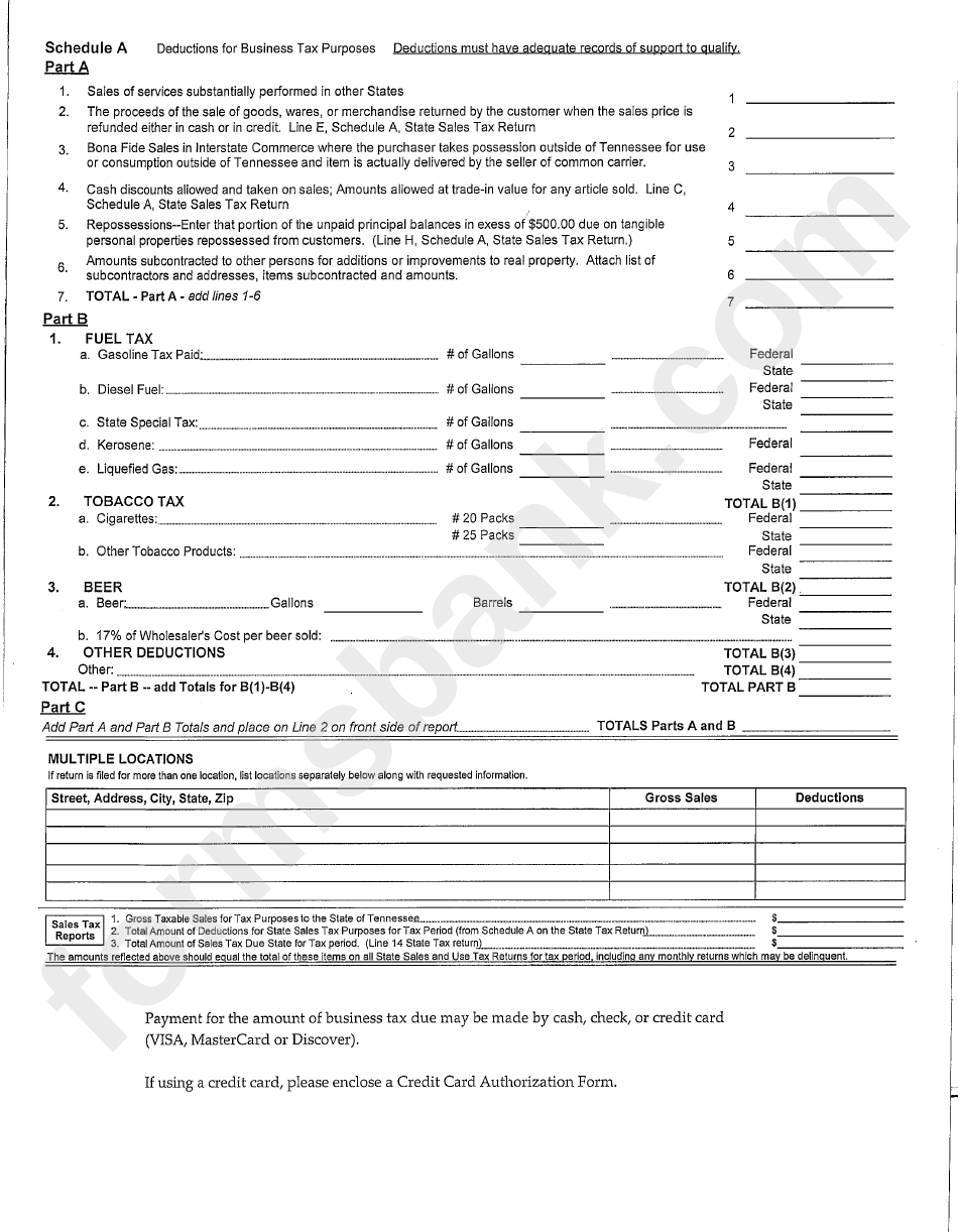 Application For Business Tax And License And Report To County Clerk As Required By Section 67-4-715 Tennessee Code Annotated - 2008