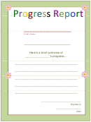 Progress Report Template
