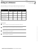 Acting At A Distance Physics Worksheet