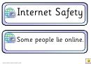 Internet Safety Display Poster Template