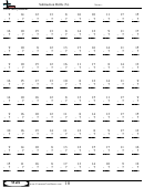 Subtraction Drills (7s) - Subtraction Worksheet With Answers Printable pdf
