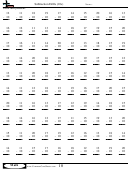 Subtraction Drills (10s) - Subtraction Worksheet With Answers