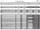 Form Ct-1120k - Business Tax Credit Summary - 2011
