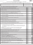 Form Ct-6251 - Connecticut Alternative Minimum Tax Return - Individuals - 2011