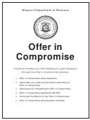 Form Mo-656 - Offer In Compromise Application