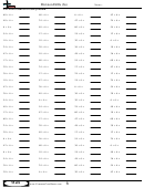 Division Drills (6s) - Division Worksheet With Answers