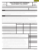 Fillable Form N-318 - High Technology Business Investment Tax Credit - 2011 Printable pdf