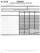 Form K-121s - Kansas Combined Income Method Of Reporting