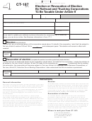 Form Ct-187 - Election Or Revocation Of Election By Railroad And Trucking Corporations Printable pdf