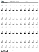 Multiplication Drills (6s) - Multiplication Worksheet With Answers