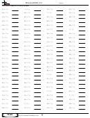 Division Drills (7s) - Division Worksheet With Answers