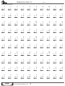Multiplication Drills (7s) - Multiplication Worksheet With Answers