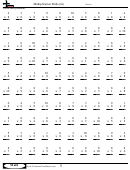 Multiplication Drills (8s) - Multiplication Worksheet With Answers Printable pdf