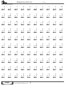 Multiplication Drills (9s) - Multiplication Worksheet With Answers