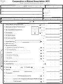 Form Cd-418 - Cooperative Or Mutual Association - 2011
