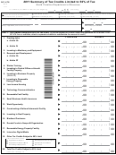 Form Nc-478 - Summary Of Tax Credits Limited To 50% Of Tax - 2011