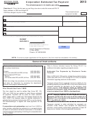 Arizona Form 120es - Corporation Estimated Tax Payment - 2013