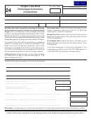 Form 24 - Oregon Like-kind Exchanges/involuntary Conversions