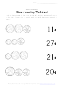 Money Counting Worksheet