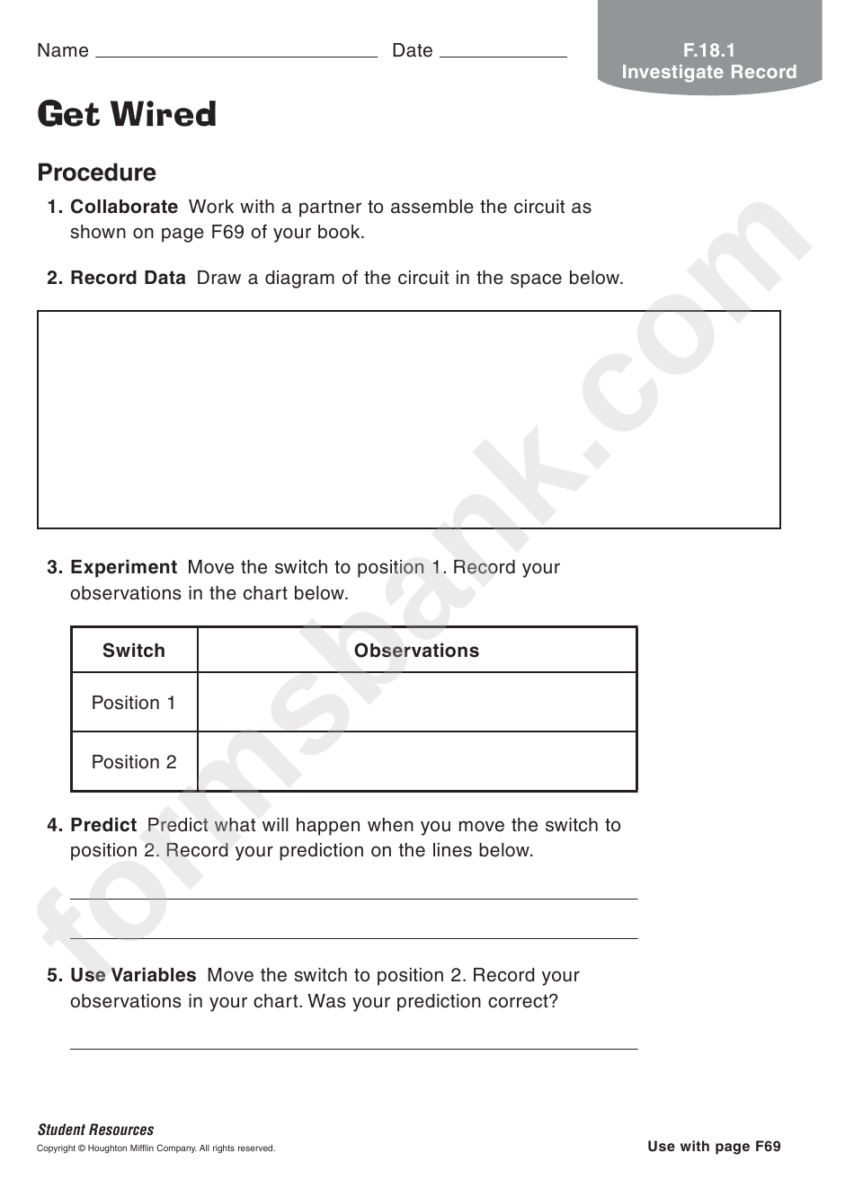 Get Wired Physics Worksheet