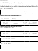Form 4589 - Michigan Business Tax Film Credit Assignment - 2012