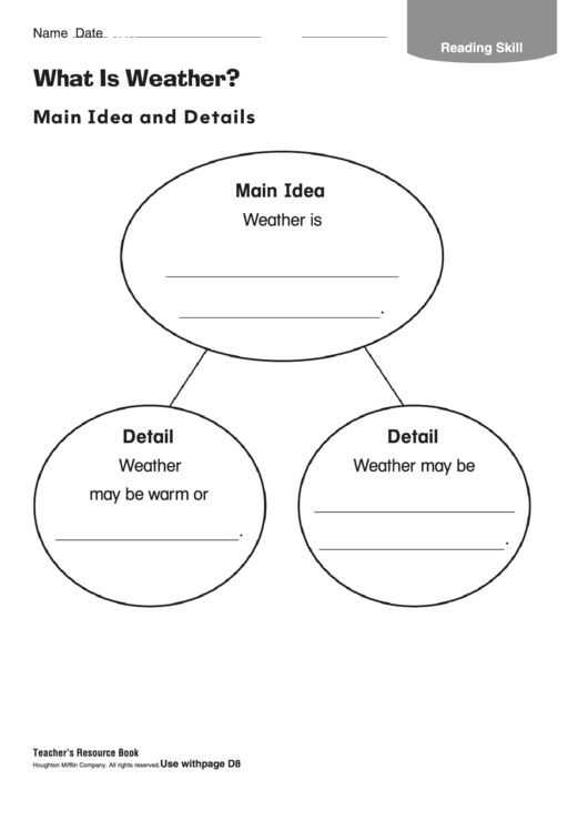 What Is Weather Geography Worksheet Printable pdf