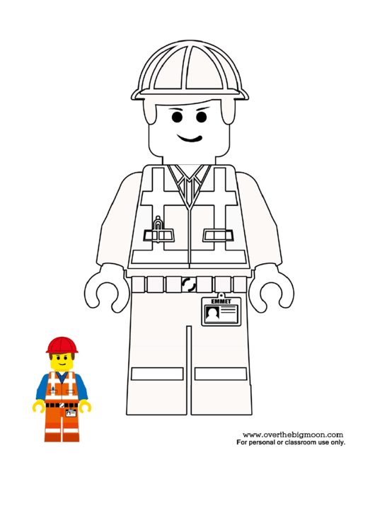 Lego Movie Coloring Sheet Printable pdf