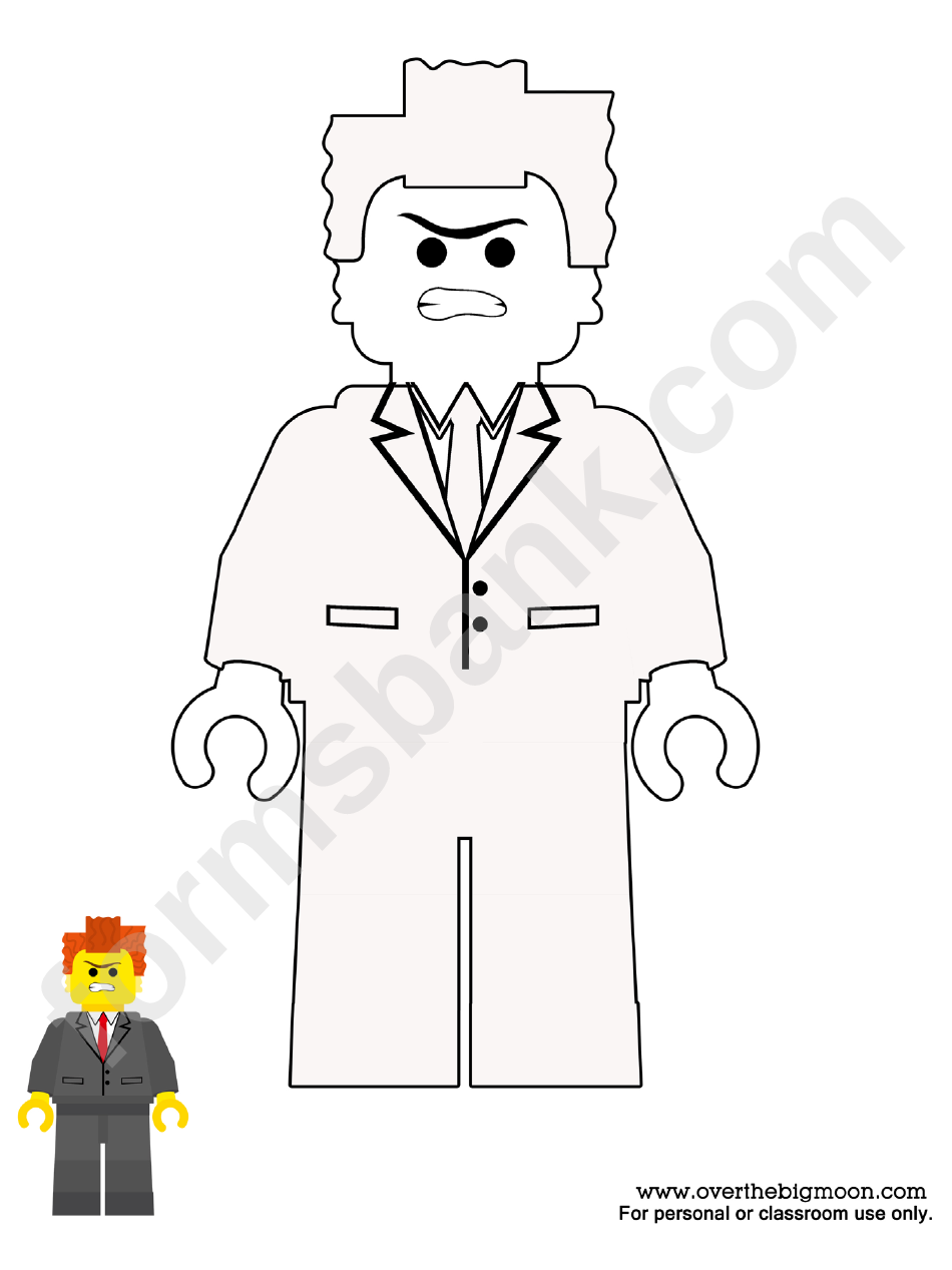 Lego Movie Coloring Sheet