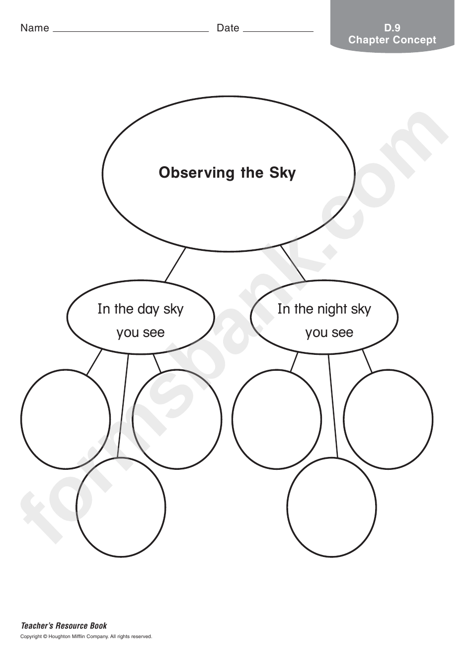 Observing The Sky Geography Worksheet